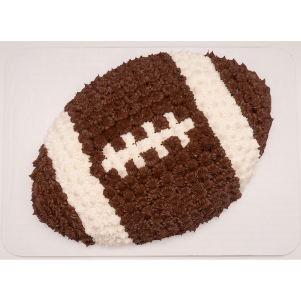 Football Shaped Cake