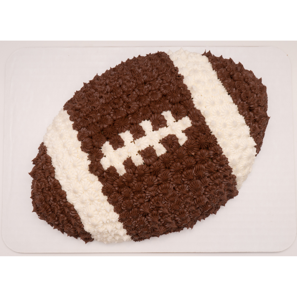 Football Shaped Cake