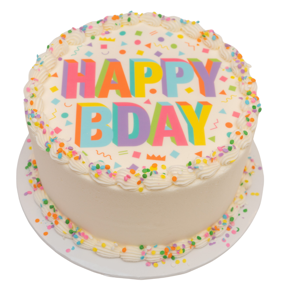 Happy BDAY Image Cake