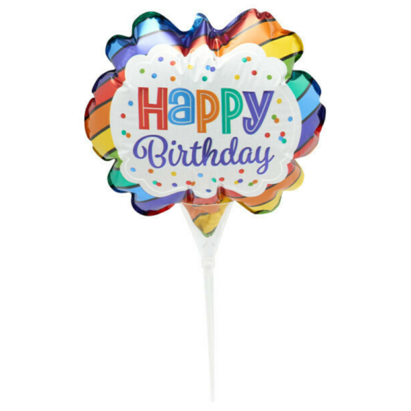 Happy Birthday Balloon Cake Topper