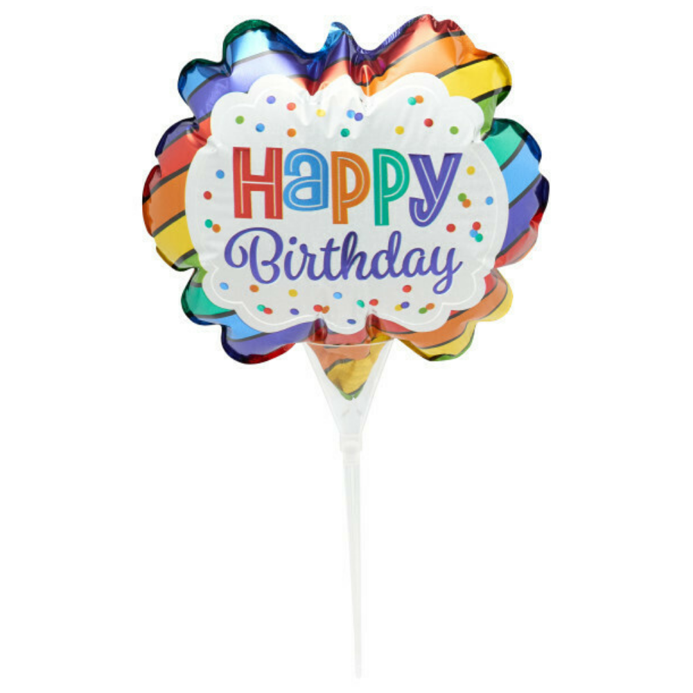 Happy Birthday Balloon Cake Topper