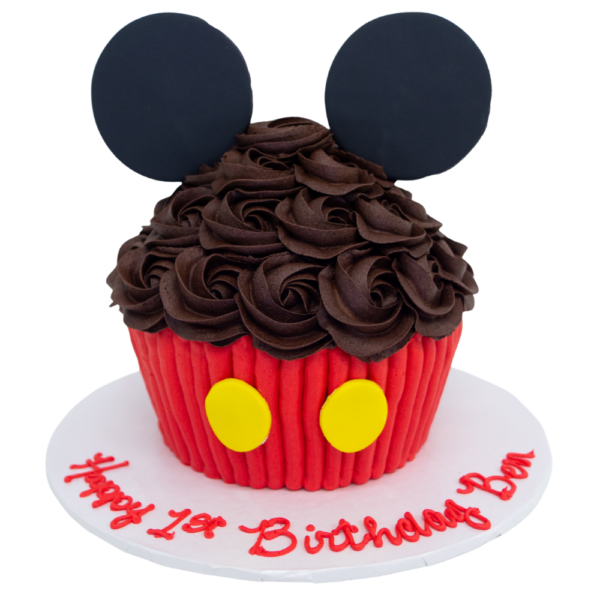 Mickey Mouse Giant Cupcake Cake