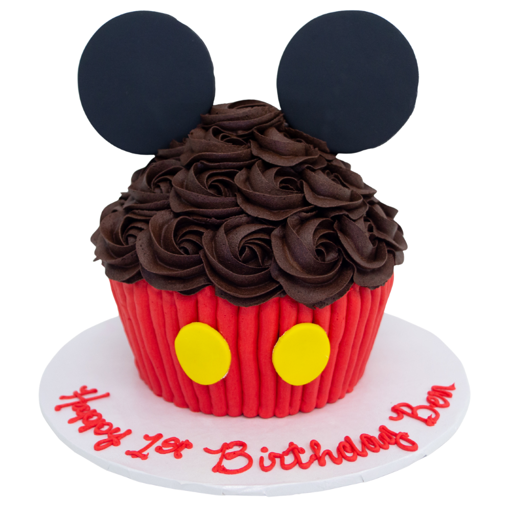 Mickey Mouse Giant Cupcake Cake