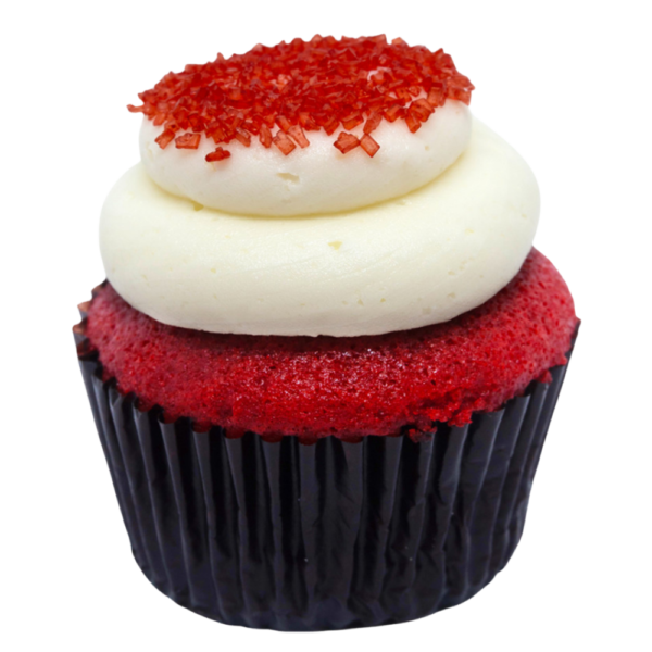 Red Velvet Buttercream Icing Cupcake