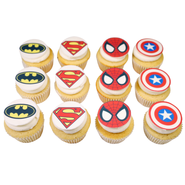Superhero Dozen Cupcakes