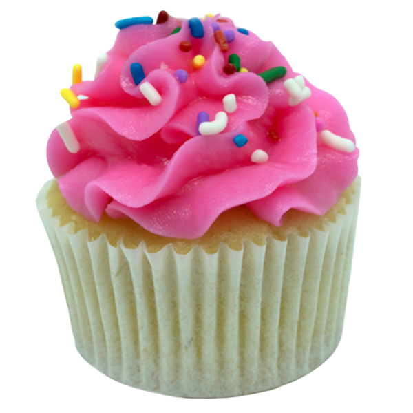 Vanilla Pink Cloud Cupcake