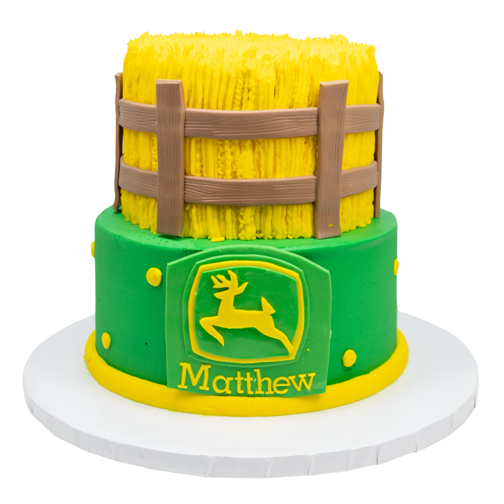 2 Tier John Deere Themed Cake