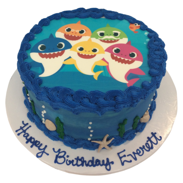 Baby Shark Under the Sea Image Cake