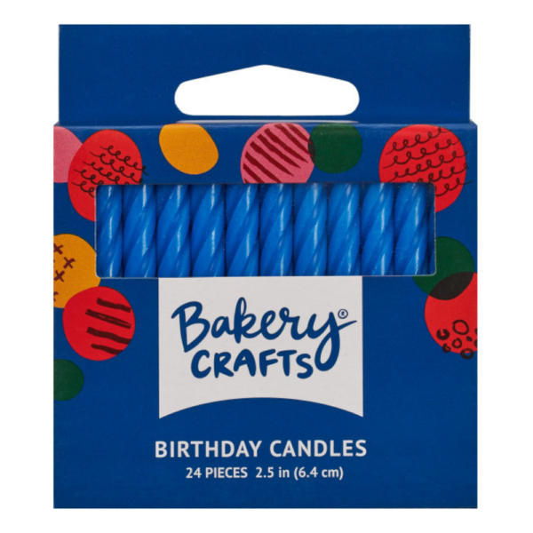 Blue Spiral Candles