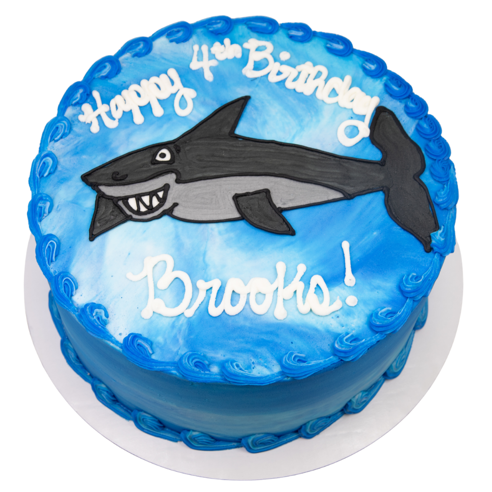 Buttercream Shark Cake