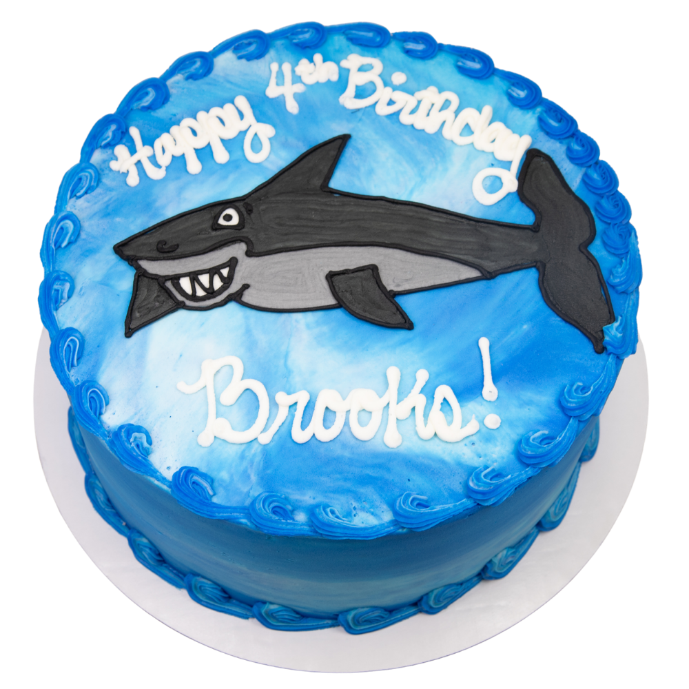 Buttercream Shark Cake