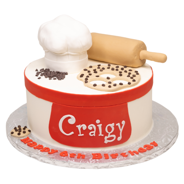 Chef Cookie Themed Cake