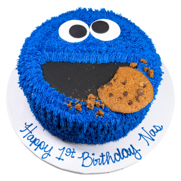 Cookie Monster Face Cake