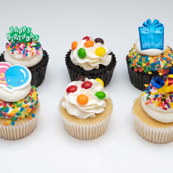 Happy Birthday Cupcakes, Quantity: 6 Cupcakes