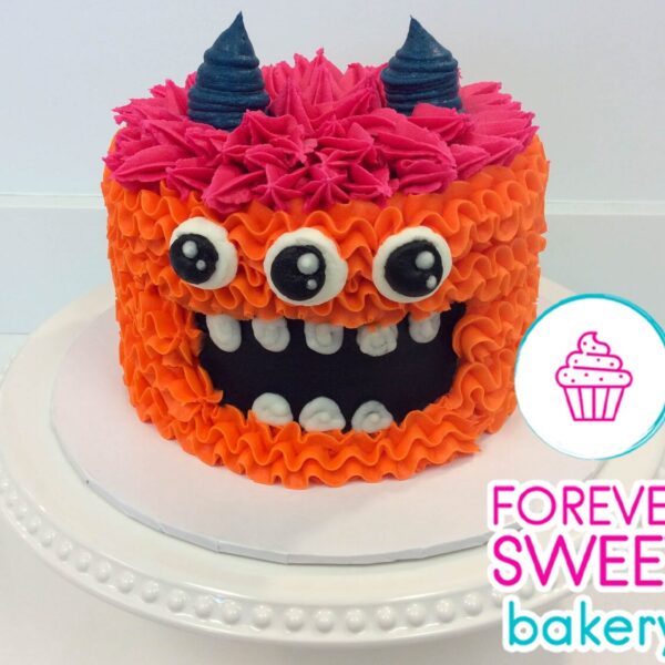 Three Eye Monster Cake