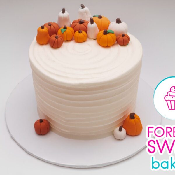 Pumpkin Patch Horizontal Ridged Cake