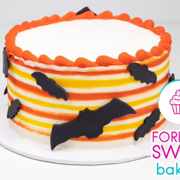 Striped Bat Cake