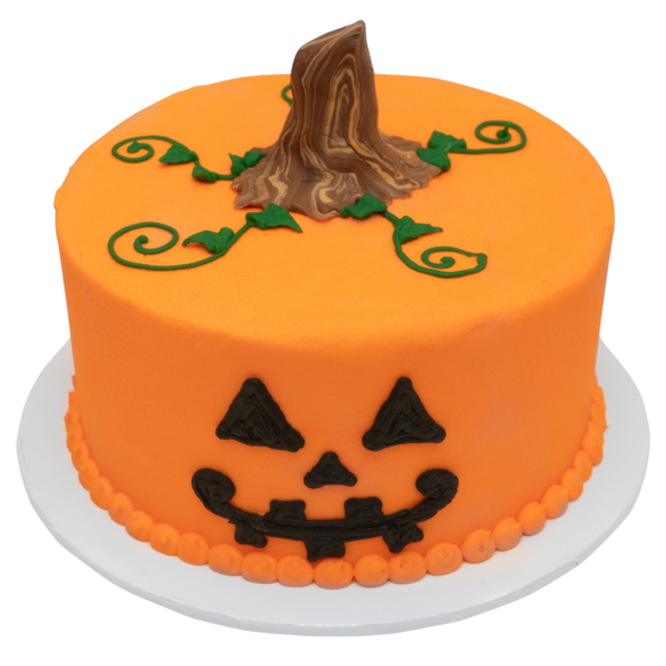 Pumpkin Face Cake